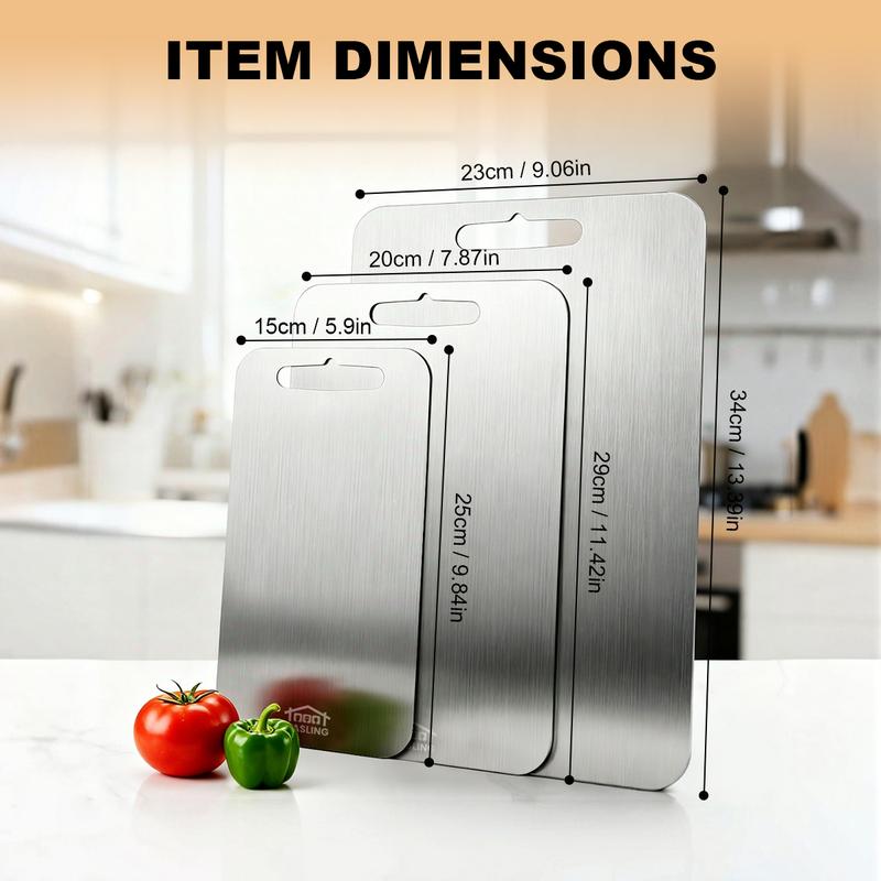 🔪 50% OFF NOW! ✨ Stainless Steel Countertop Chopping Board – Hygienic, Knife-Friendly & Easy-Clean Surface 🍽️