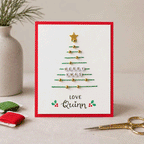 🧵 Cozy Family Christmas Craft Kit, Create Keepsake‑Worthy Handmade Christmas Cards for Gifting