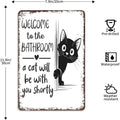 🔥Last day 50% off – Vintage black and white cat wall art