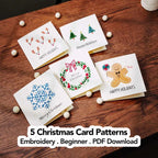 🎄 Beginner-Friendly Christmas Embroidery Kit, Relaxing Holiday Craft Project & Meaningful Gift