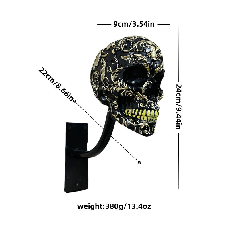 ☠️🏴‍☠️Skull holder for motorcycle helmet and jacket