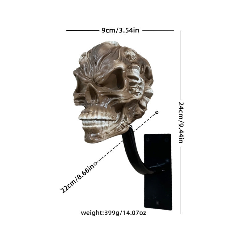 ☠️🏴‍☠️Skull holder for motorcycle helmet and jacket