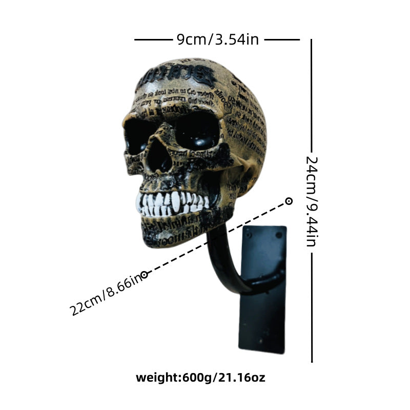 ☠️🏴‍☠️Skull holder for motorcycle helmet and jacket