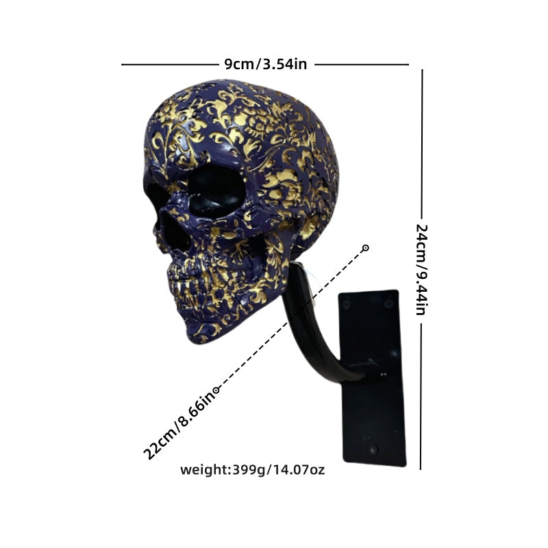 ☠️🏴‍☠️Skull holder for motorcycle helmet and jacket