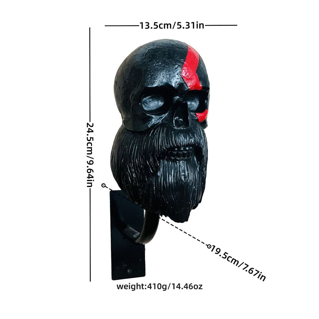 ☠️🏴‍☠️Skull holder for motorcycle helmet and jacket