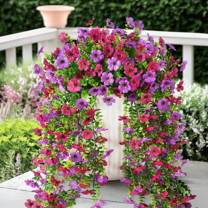 ⏳LAST DAY SPECIAL PRICE: ￡6.99!!🌷Outdoor cascading daisy and eucalyptus flowers – UV resistant