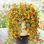⏳LAST DAY SPECIAL PRICE: ￡6.99!!🌷Outdoor cascading daisy and eucalyptus flowers – UV resistant