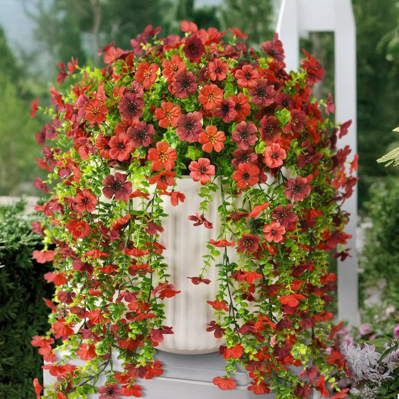 ⏳LAST DAY SPECIAL PRICE: ￡6.99!!🌷Outdoor cascading daisy and eucalyptus flowers – UV resistant