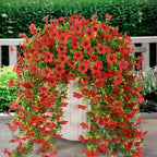 ⏳LAST DAY SPECIAL PRICE: ￡6.99!!🌷Outdoor cascading daisy and eucalyptus flowers – UV resistant