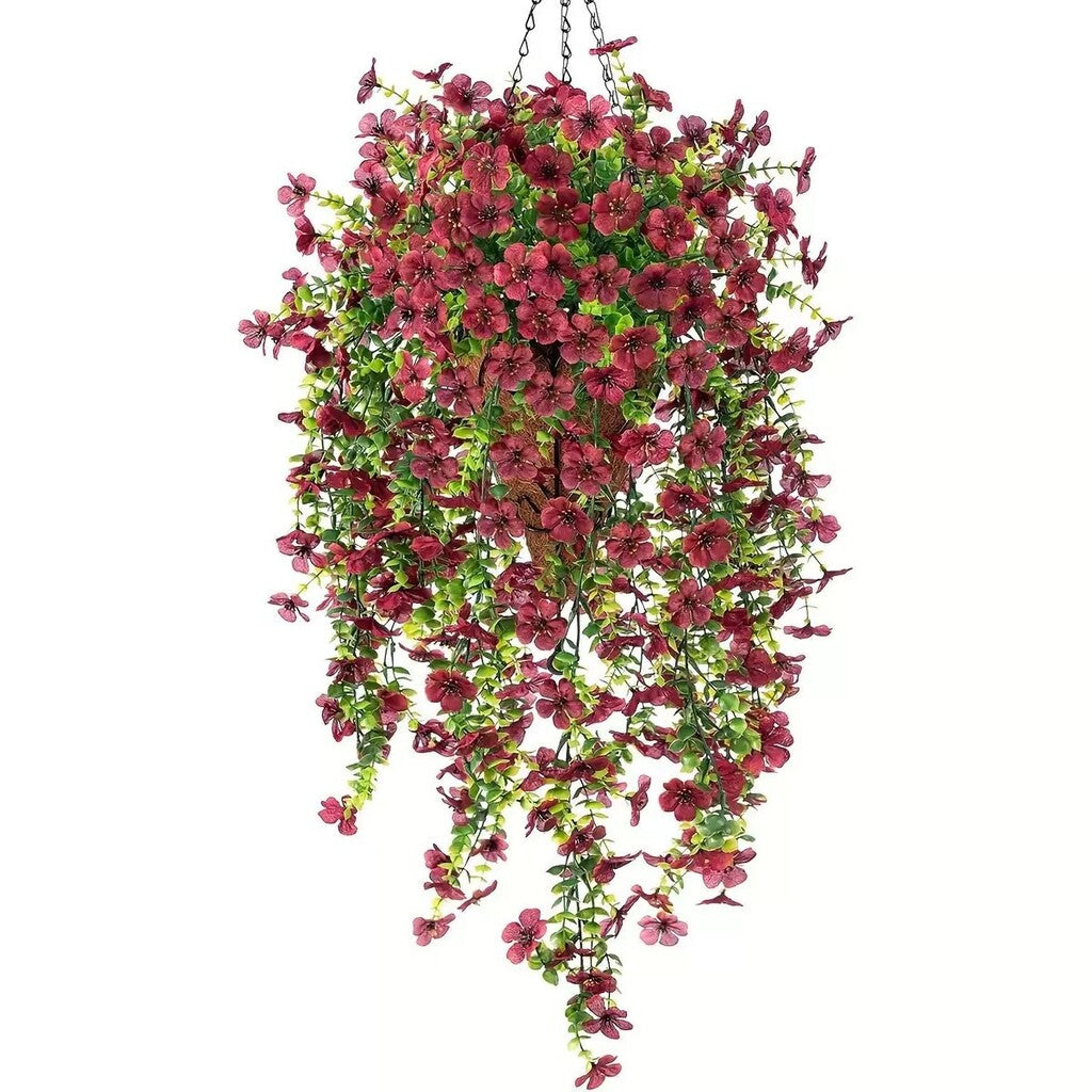⏳LAST DAY SPECIAL PRICE: ￡6.99!!🌷Outdoor cascading daisy and eucalyptus flowers – UV resistant