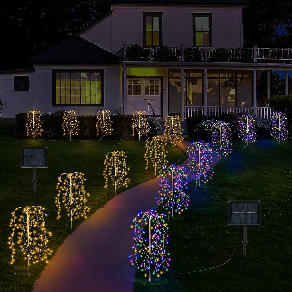 🌈 LIMITED-TIME 50% OFF! ✨ Solar Garden Lights Outdoor Decor 🌙