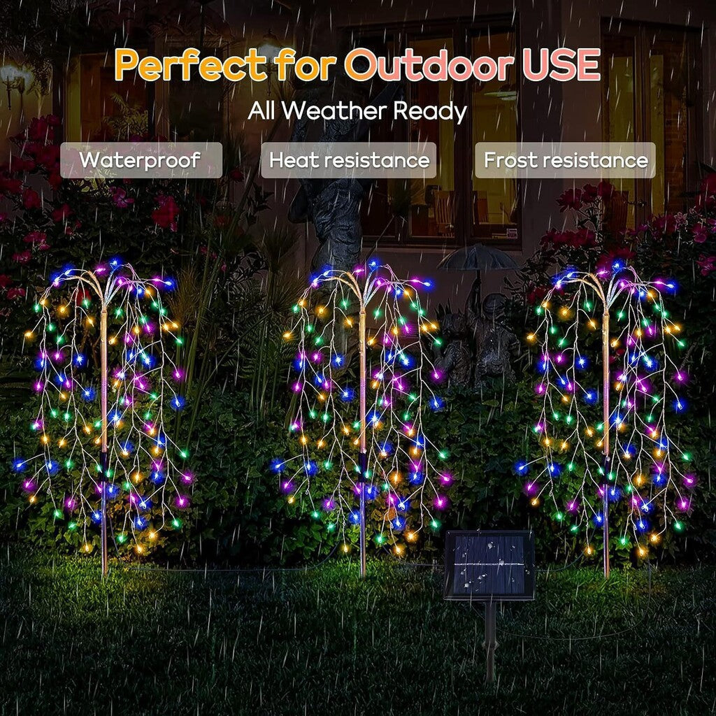 🌈 LIMITED-TIME 50% OFF! ✨ Solar Garden Lights Outdoor Decor 🌙