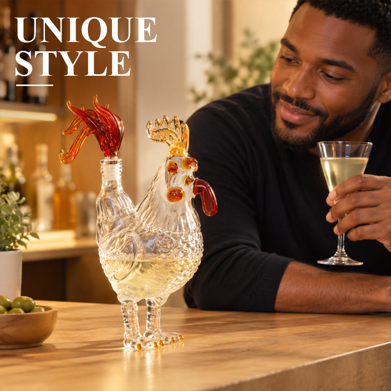🐓 Rooster-Shaped Liquor Infusion Bottle — Quirky Star For Your Dinner Table!
