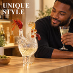🐓 Rooster-Shaped Liquor Infusion Bottle — Quirky Star For Your Dinner Table!