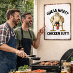 "Chicken Butt" Vintage Humor Sign 🐔 — The Ultimate Conversation Starter for Your Farmhouse Kitchen