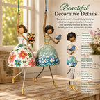 💃 Whimsical Dancing Lady Hanging Ornament 🌸 Cheerful Storybook‑Style Home Accent