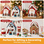 🏠 Christmas Cottage Handle Gift Box – 3D House‑Shaped Festive Packaging For Small Treats