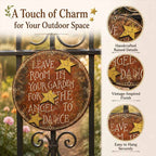 🌿 Rustic Dancing Angel Wall Decor, Charming Porch & Yard Hanging Plaque