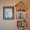 Vintage English Wall-Mounted Book Stand