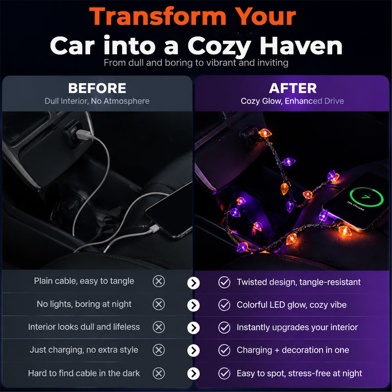 🎃 Halloween‑Themed Glowing Multi‑Scene Charging Accessory Cord