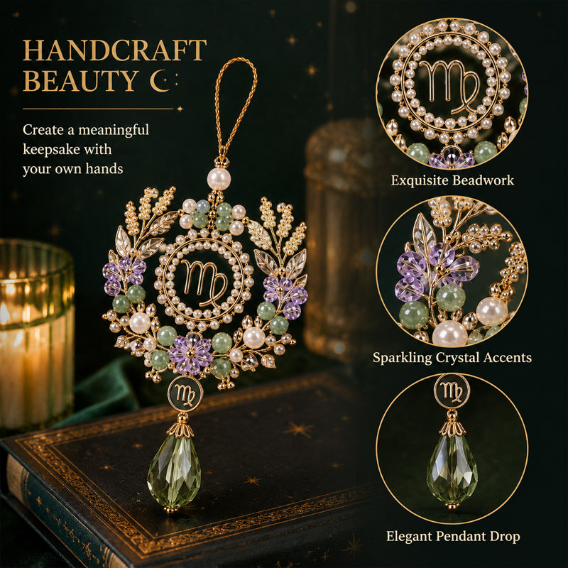 Make Your Own Zodiac Beaded Charm ✨ DIY Blessing Ornament Kit