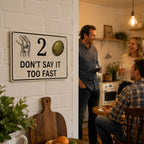 😂 Funny Porch Decor Sign 🏡 "Don't Say It Too Fast"