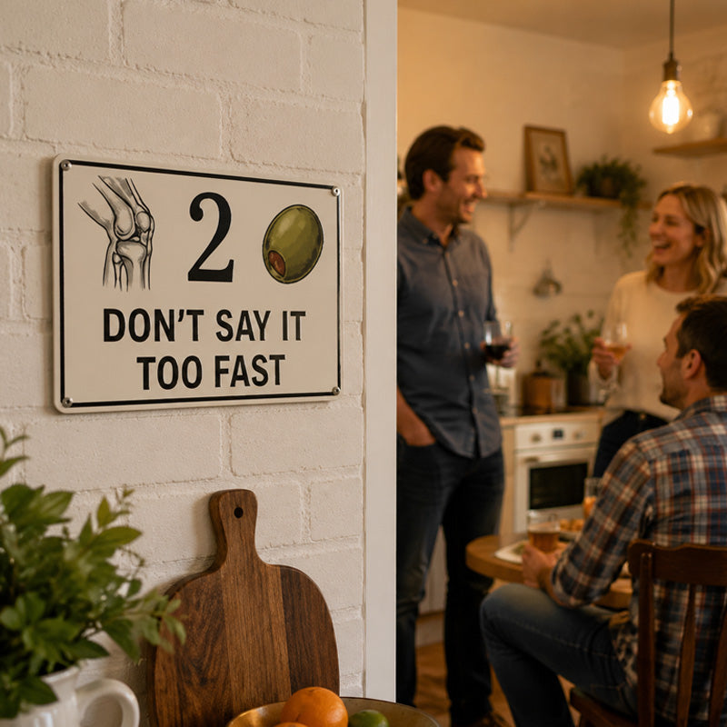 😂 Funny Porch Decor Sign 🏡 "Don't Say It Too Fast"