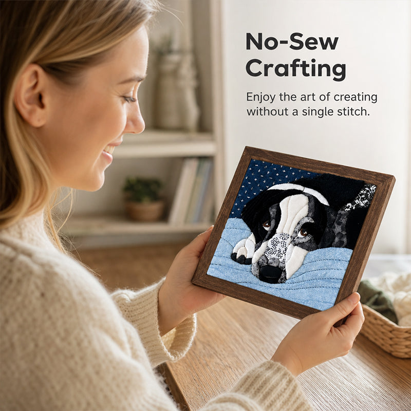 🐱🐶🖼️DIY Animal Needle-Free Patchwork Art Kit