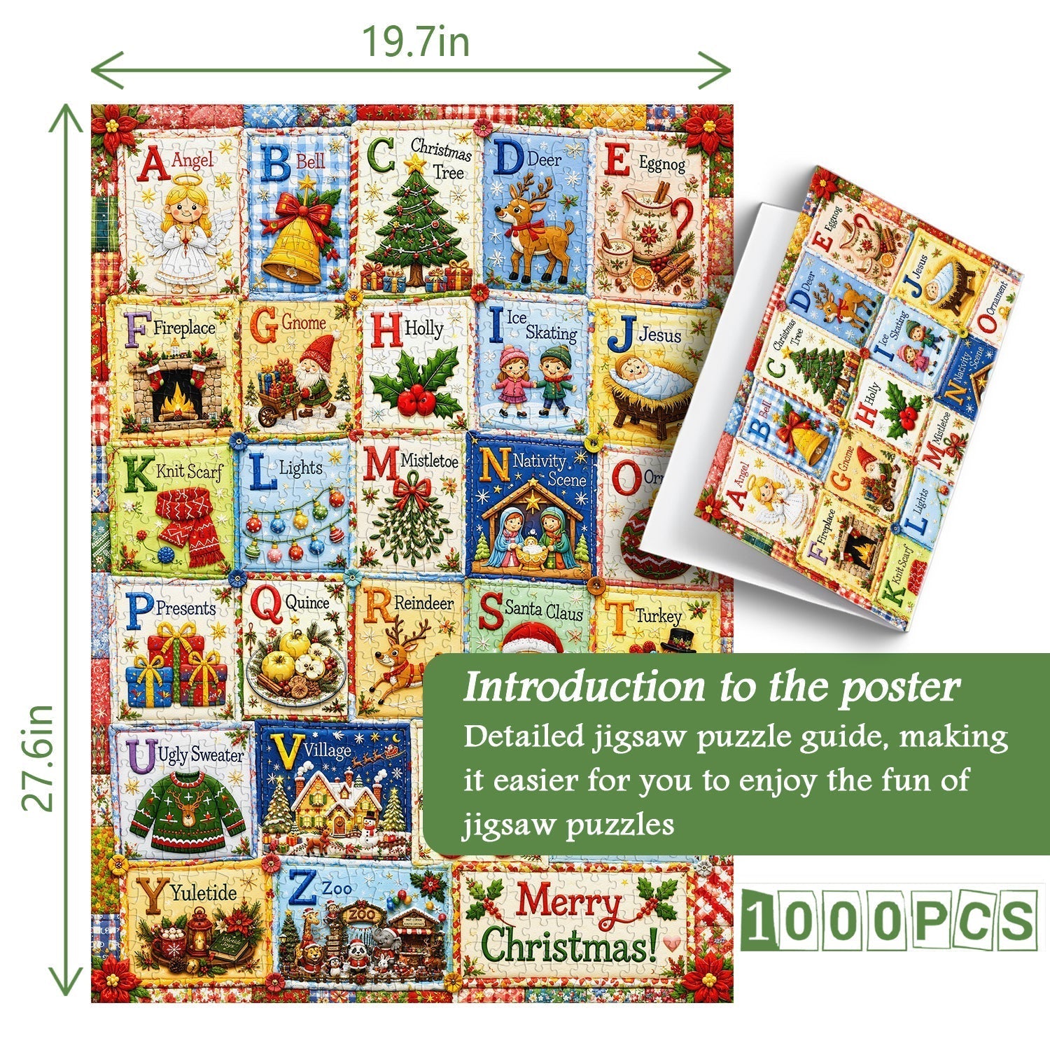 🎅🧵Christmas Letter Collection Jigsaw Puzzle 1000 Piece