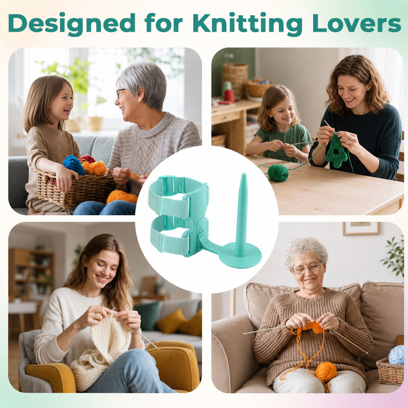 🧶 Portable Arm Yarn Holder – Hands‑Free Anti‑Roll Yarn Support for Knitting & Crochet