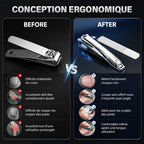 💅360-degree rotating multi-purpose stainless steel nail clippers
