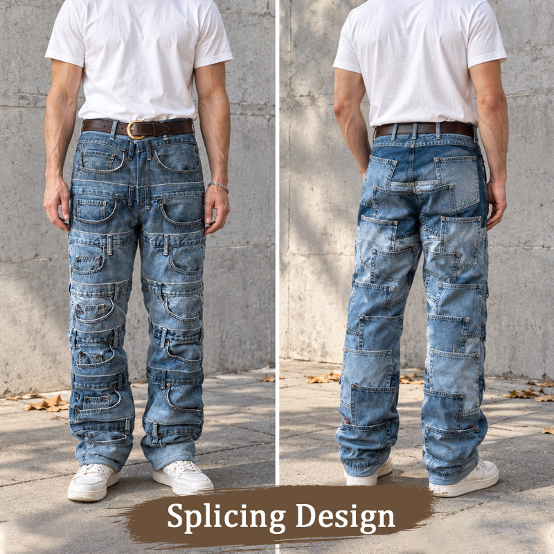 Multi-Pocket Utility Jeans 🧵