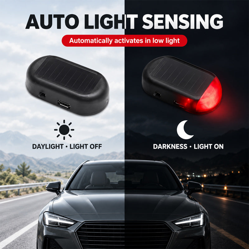 ☀️ Solar Fake Car Security Light — Stop Thieves From Targeting Your Parked Car!