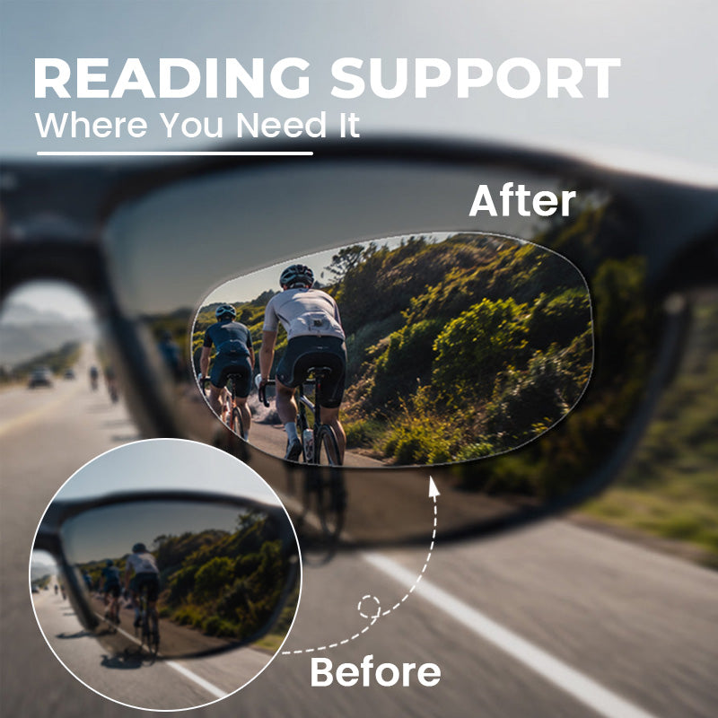 👓 Stick-On Reading & Nearsighted Lens Inserts with Case