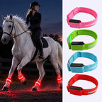 🐎 LED Horse Leg Bands | Evening Riding Safety Glow Vibe