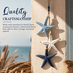 🏠🌊Mediterranean Decorative Starfish & Fish Hanging Ornaments for Home, Cafe & Restaurant - Ocean Style Crafts