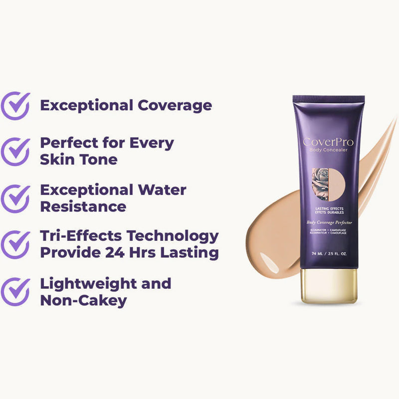 💜Limited-time 50% off💜✨Body Coverage Perfector – Waterproof, Lightweight & Flawless Body Makeup