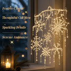 ❄️Dazzling Crystal Snowflake Chandelier