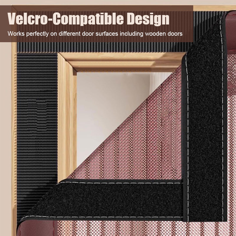 🚪 Diamond Mesh Magnetic Door Curtain
