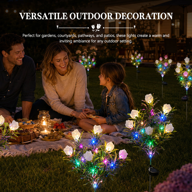 ⏳LAST DAY SPECIAL PRICE: ￡9.99!!🌸Solar Gardenia Flower Lights