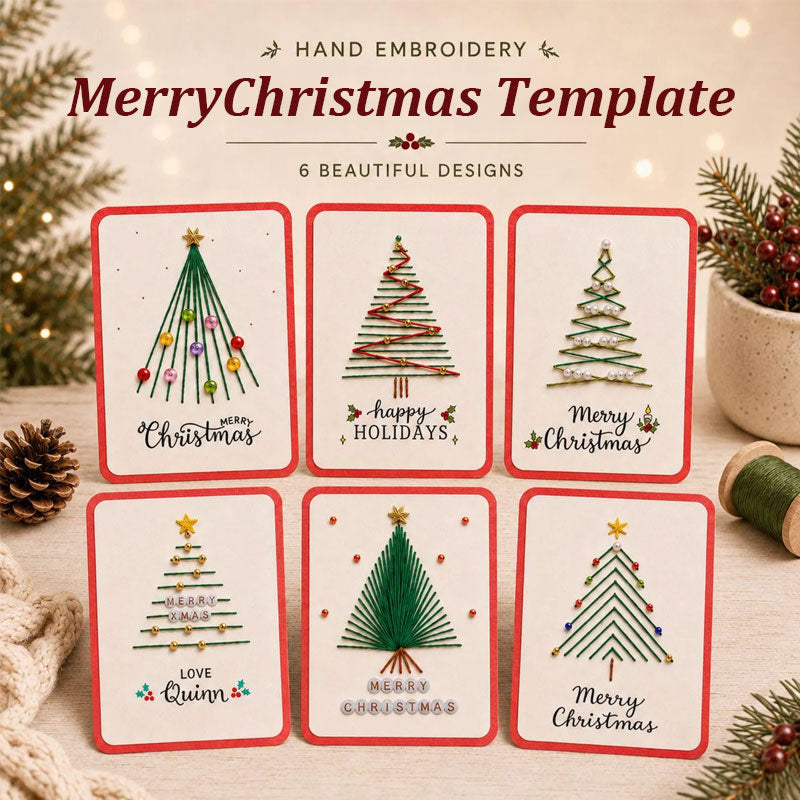 🧵 Cozy Family Christmas Craft Kit, Create Keepsake‑Worthy Handmade Christmas Cards for Gifting