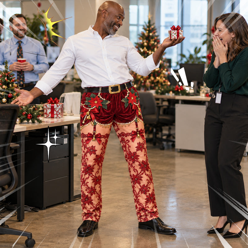 😂 Funny Christmas Illusion Pants – Viral Prank Trousers for Xmas Parties!