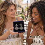 💃 Dancing Earrings – Artistic Dancer Silhouette Dangle Jewelry With Moving Drop Details