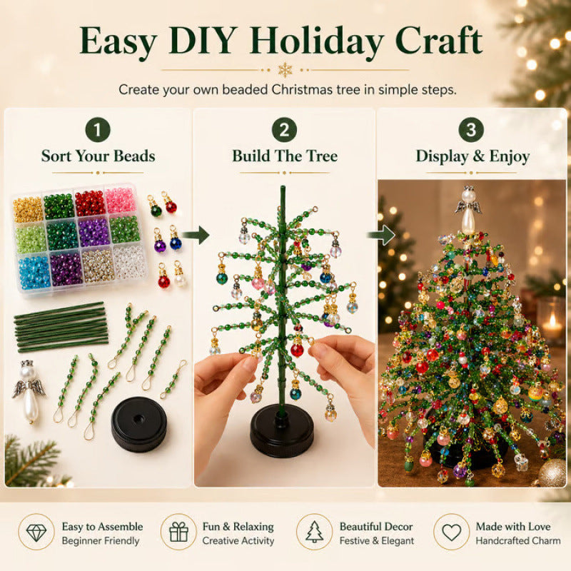 🎄✨DIY Beaded Christmas Tree Kit