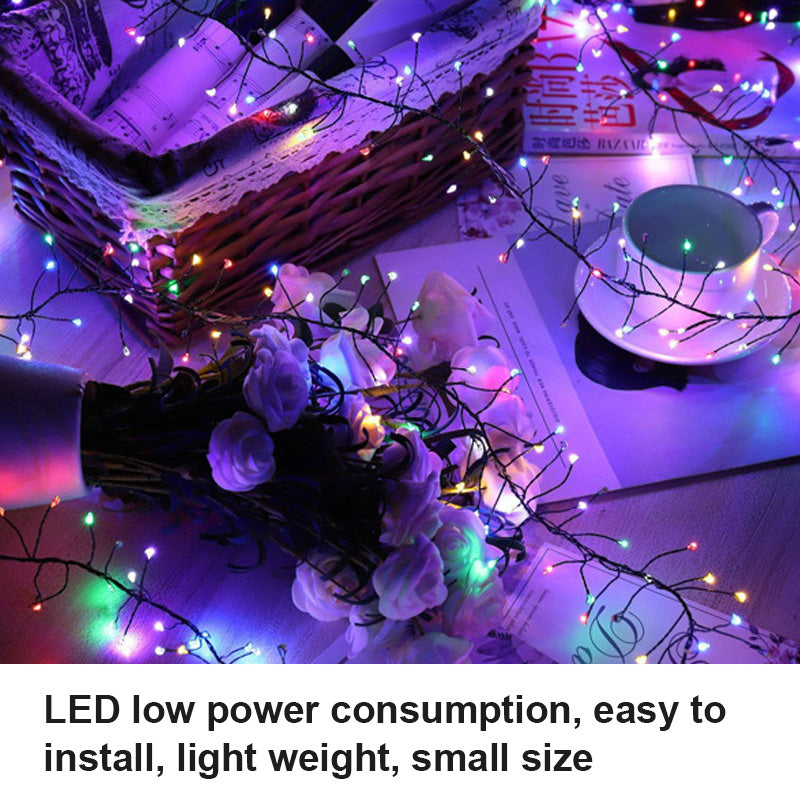 💛 3‑Tone Christmas Fairy Lights, Flexible Bendable Wire For Tree, Garland & Staircase Decor