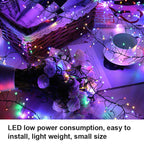 💛 3‑Tone Christmas Fairy Lights, Flexible Bendable Wire For Tree, Garland & Staircase Decor