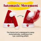 🎅 Funny Moving Santa Hat – Fun Christmas Party Accessory