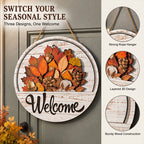 🎃 Magnetic Iron Welcome Sign