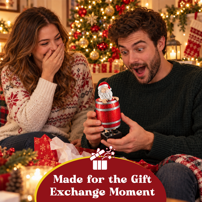 🎅 Quirky Santa Novelty Storage Box – Fun Adult White Elephant Gift!