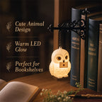 🦌 Handmade Elegant Collectible Enchanted Forest Animal LED Bookshelf Light, Whimsical Warm Holiday Home Decor Gift for Book Lovers
